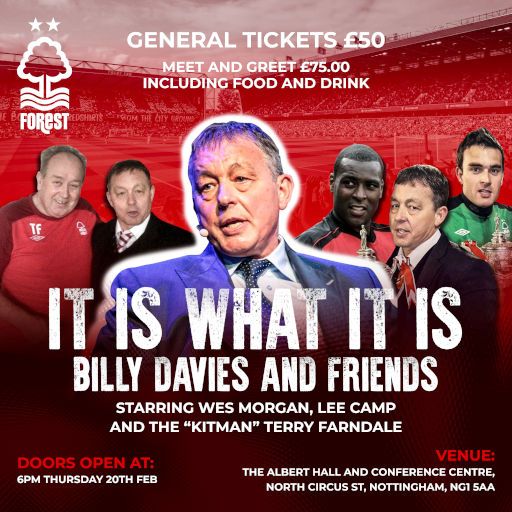 It is what it is! - An evening with Billy Davies & friends